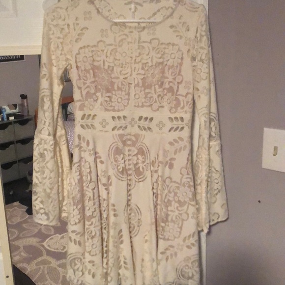 Free People Lace White Dress - Picture 3 of 3